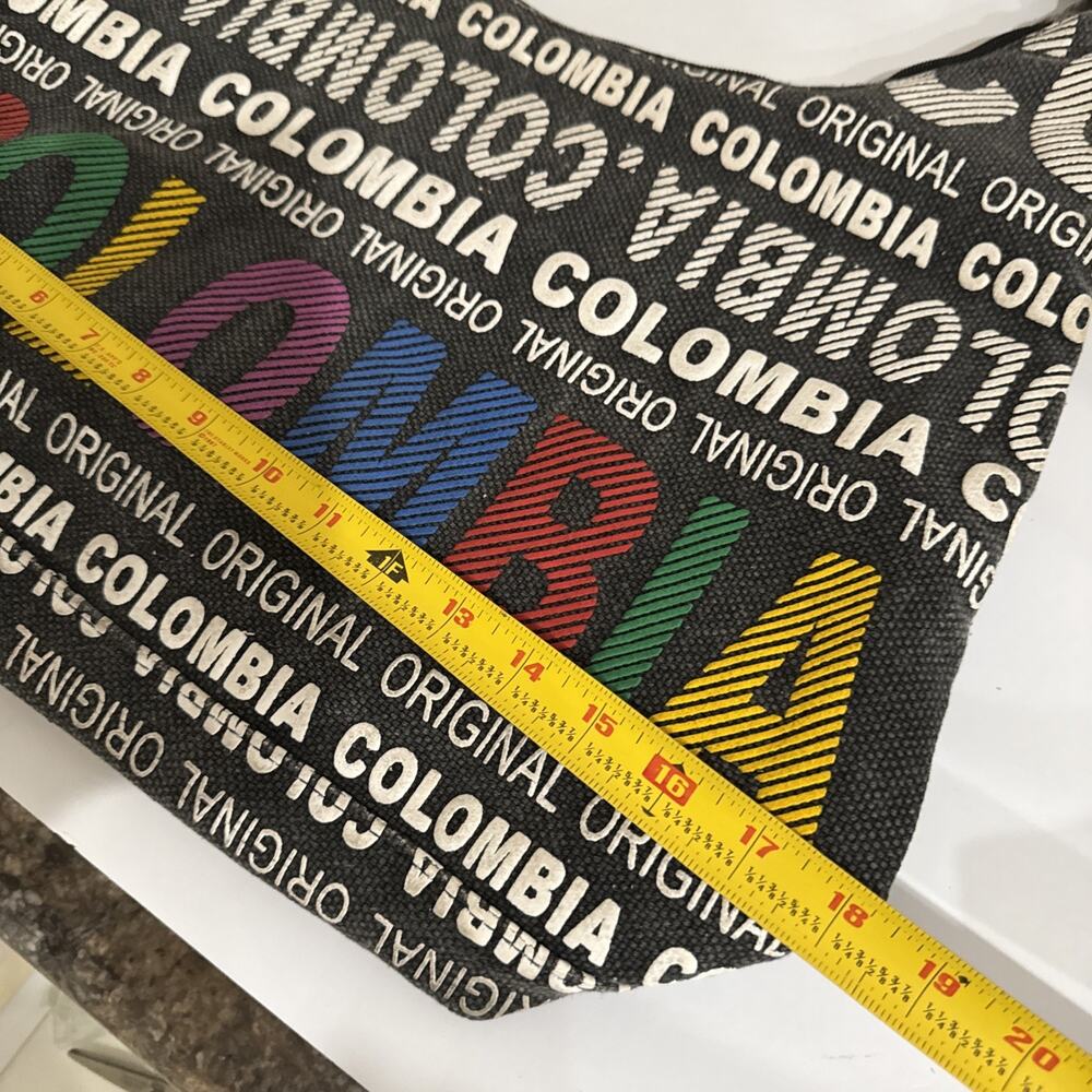 Rare Robin Ruth Bag Original Columbia Black Bag With Colorful Columbia - Picture 15 of 16